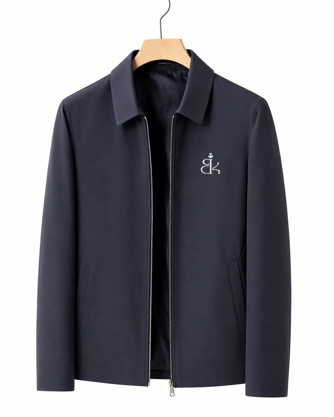 Blendko Signature Zip Jacket in navy